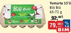 BİLİ BİLİ YUMURTA 15'Lİ 63-72 G BİLİ BİLİ YUMURTA 15'Lİ 63-72 G